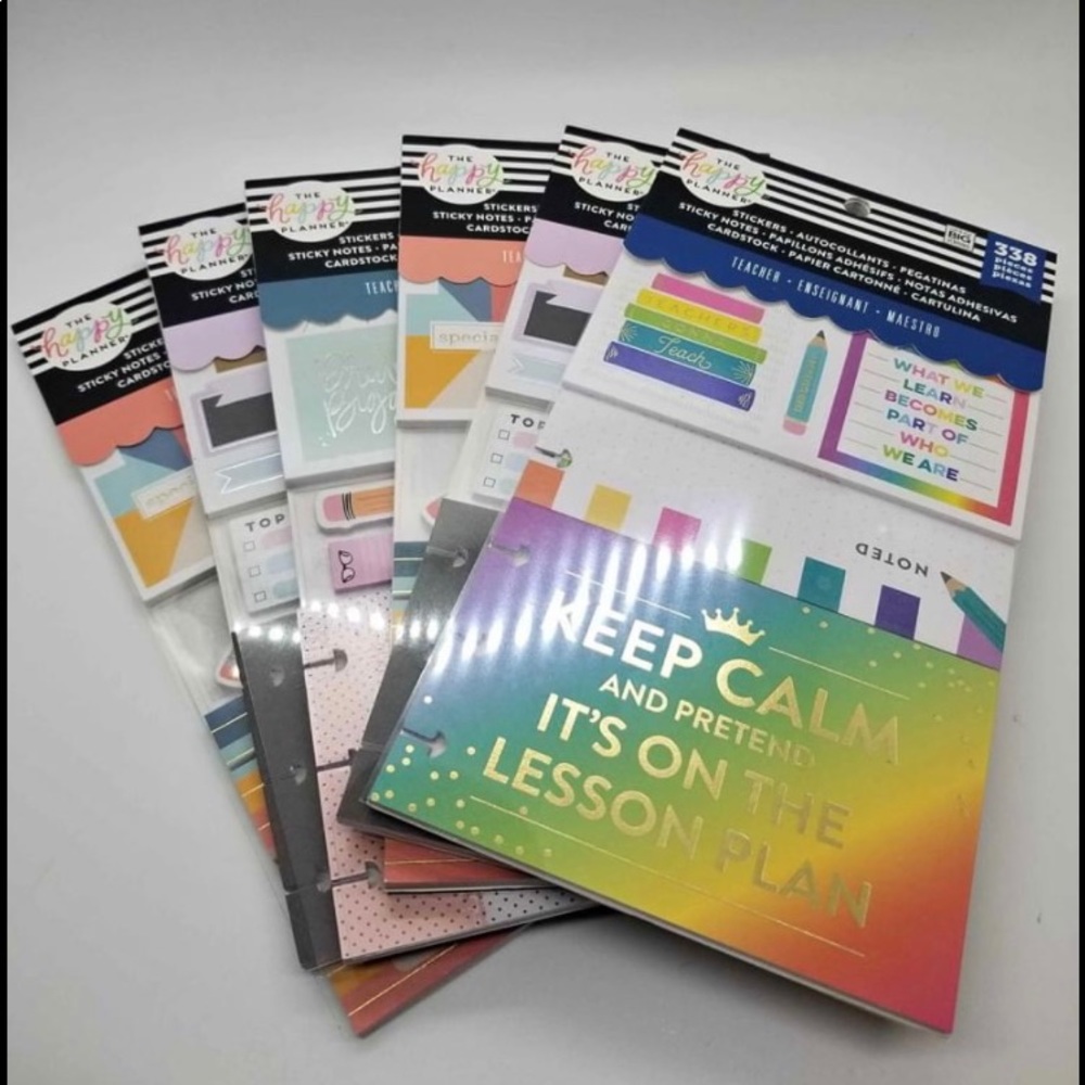 Happy Planner sticker books (6)TEACHER ADDITION